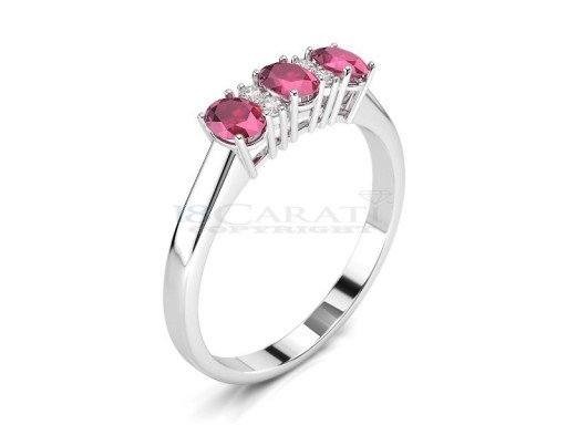 Ruby and diamond ring