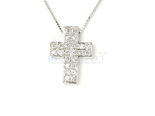 Diamond cross necklace 0.19ct