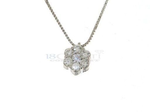 Seven diamond necklace 0.28ct