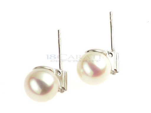 Pearl and diamond earrings 0.07ct