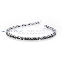 Black diamonds tennis bracelet 4.5ct