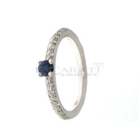 Sapphire and diamond ring 0.2ct