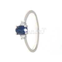 Sapphire and diamond ring 0.08ct