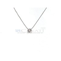 Single diamond necklace 0.03ct