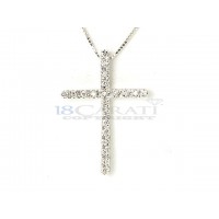 Diamond cross necklace 0.175ct