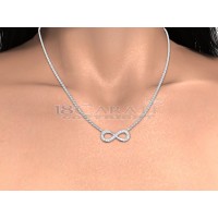 Infinite diamond necklace 0.25ct