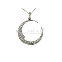 Diamond moon necklace 0.31ct