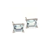Aquamarine earrings 0.095ct
