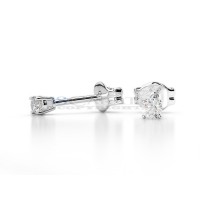 Single diamond earrings 0,08ct