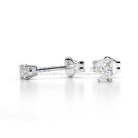 Single diamond earrings 0,12ct