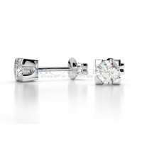 Single diamond earrings 0.3ct