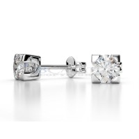 Single diamond earrings 0.5ct