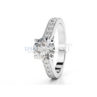 Solitaire diamond ring 0.65ct