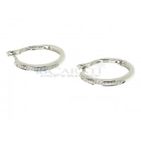 Diamond hoop earrings 0.15ct