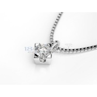Single diamond necklace 0.1ct