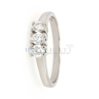 Trilogy ring with diamonds 0.36ct