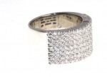 Italian pave diamond ring 1.62ct