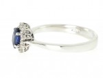 Sapphire and diamond ring 0.22ct