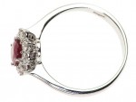 Ruby and diamond ring 0.6ct