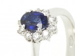 Sapphire and diamond ring 0.59ct