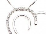 Diamond heart necklace 0.16ct