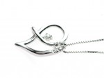 Diamond heart necklace 0.06ct