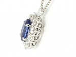 Sapphire and diamond necklace 0.41ct