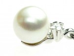 Necklace with pearl and diamonds 0.035ct