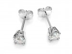 Single diamond earrings 0,5ct