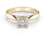 Solitaire settinG 4 prongs yellow gold 