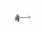 Sapphire and diamond earrings 0.38ct