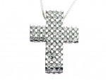 Diamond cross necklace 0.86ct