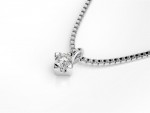 Single diamond necklace 0.04ct