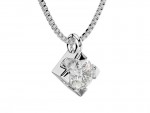 Single diamond necklace 0.2ct