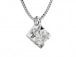 Single diamond necklace 0.3ct