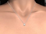 Single diamond necklace 0.5ct
