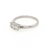 Trilogy ring with diamonds 0.36ct