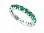 Emerald eternity ring 2.0cts