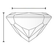 Diamante GIA - G SI1 - 1.02 ct.