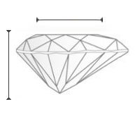 Diamante GIA - H SI2 - 1.01 ct.
